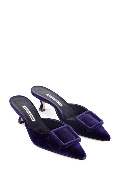 MANOLO BLAHNIK WOMAN PURPLE PUMPS