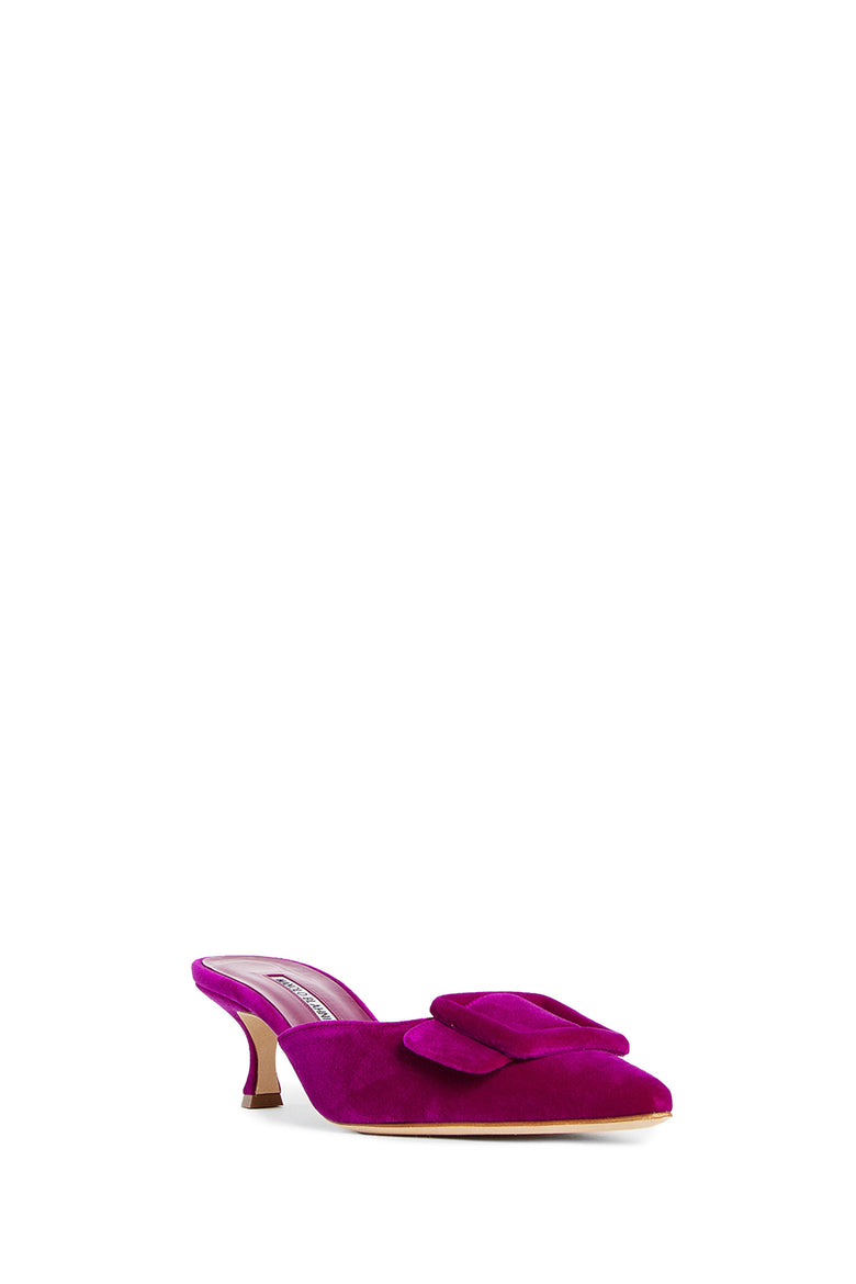 MANOLO BLAHNIK WOMAN PINK MULES