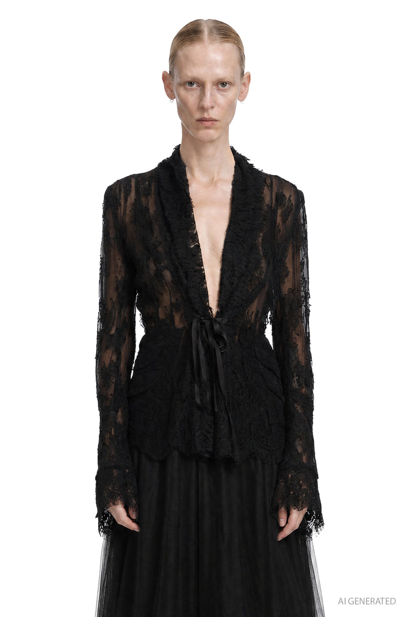 MARC LE BIHAN Lace Blazer woman