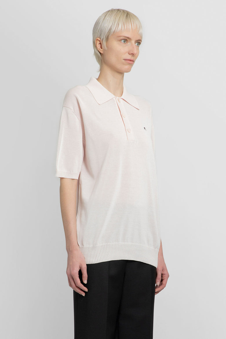 RAF SIMONS WOMAN PINK T-SHIRTS & TANK TOPS