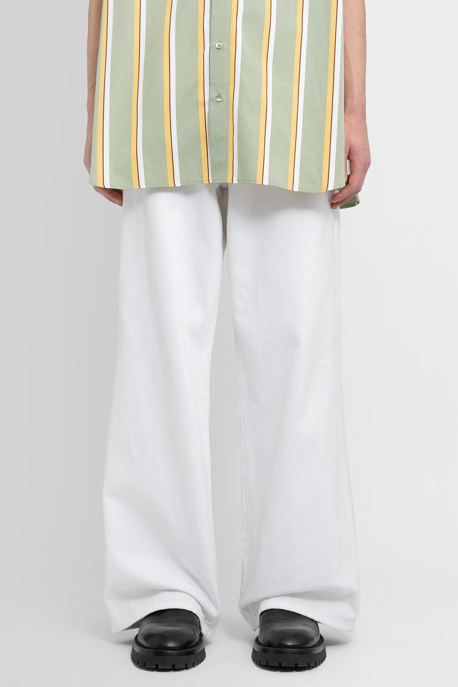 RAF SIMONS MAN WHITE JEANS