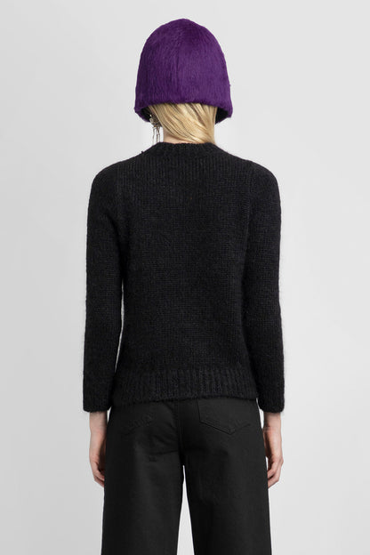 RAF SIMONS WOMAN BLACK KNITWEAR