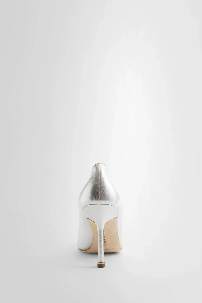 MANOLO BLAHNIK WOMAN SILVER PUMPS - Antonioli.eu