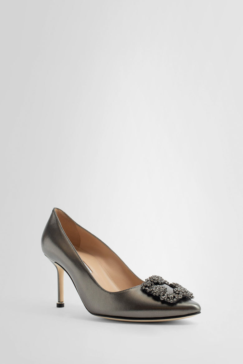 MANOLO BLAHNIK WOMAN GREY PUMPS