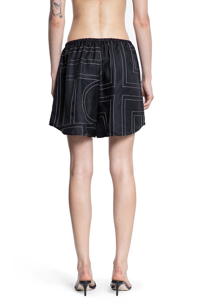 TOTEME WOMAN BLACK&WHITE SHORTS - Antonioli.eu