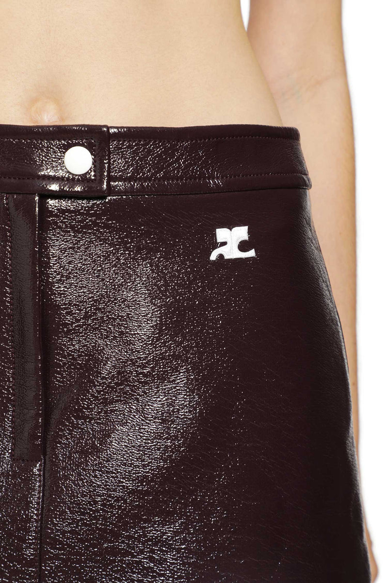 COURRÈGES Vinyle Reedition Mini SKirt woman