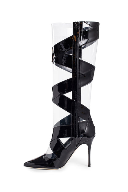 MANOLO BLAHNIK WOMAN BLACK BOOTS