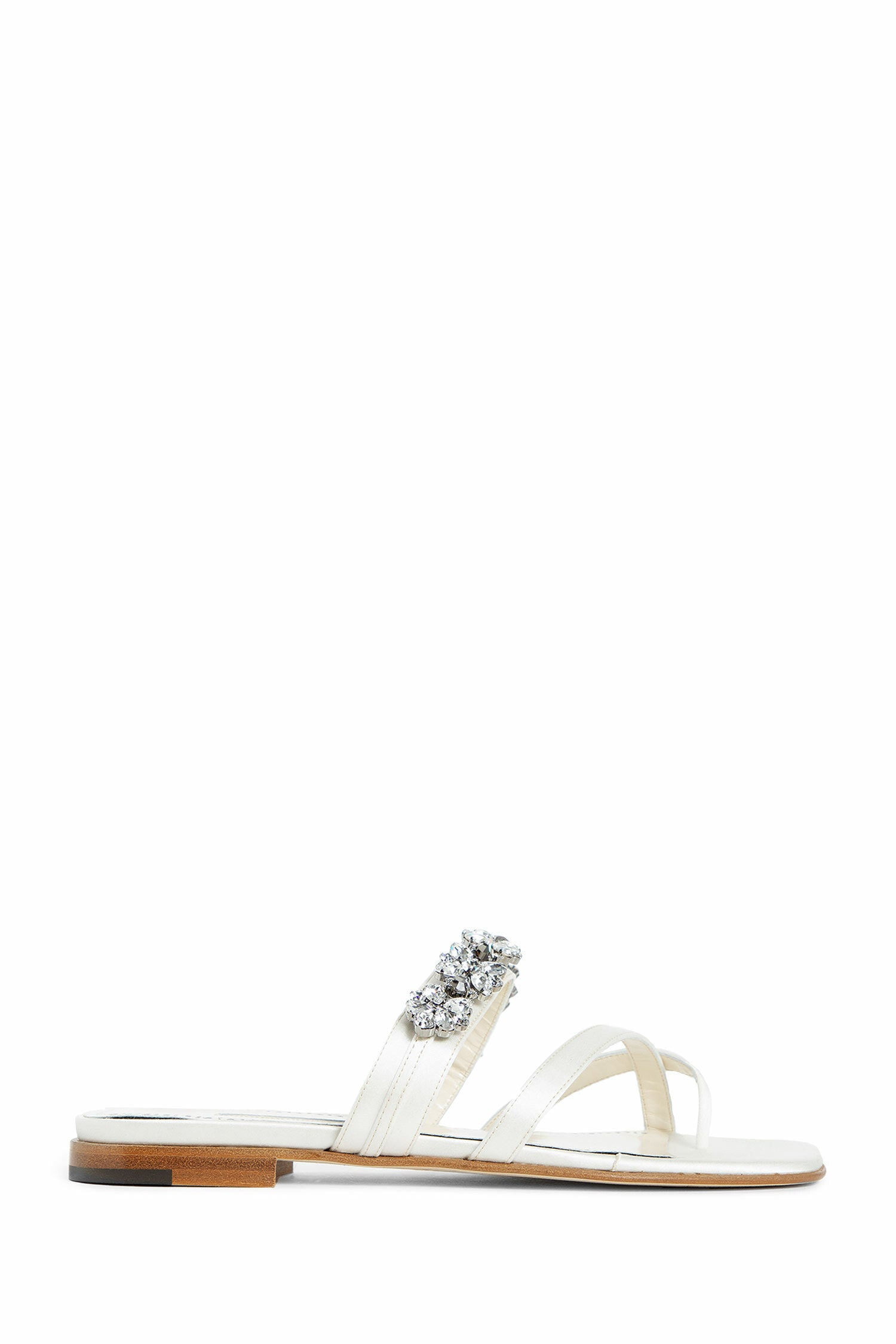 MANOLO BLAHNIK WOMAN WHITE SANDALS