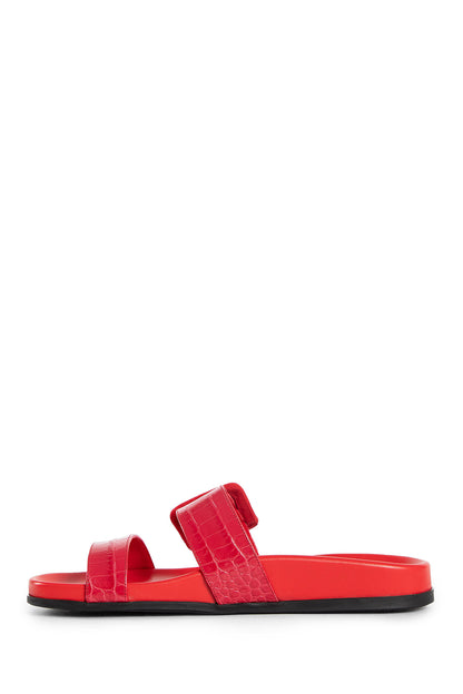 MANOLO BLAHNIK WOMAN RED SANDALS & SLIDES