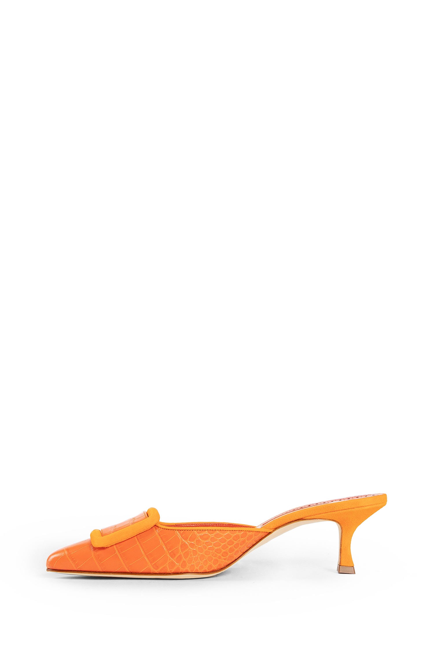 MANOLO BLAHNIK WOMAN ORANGE PUMPS