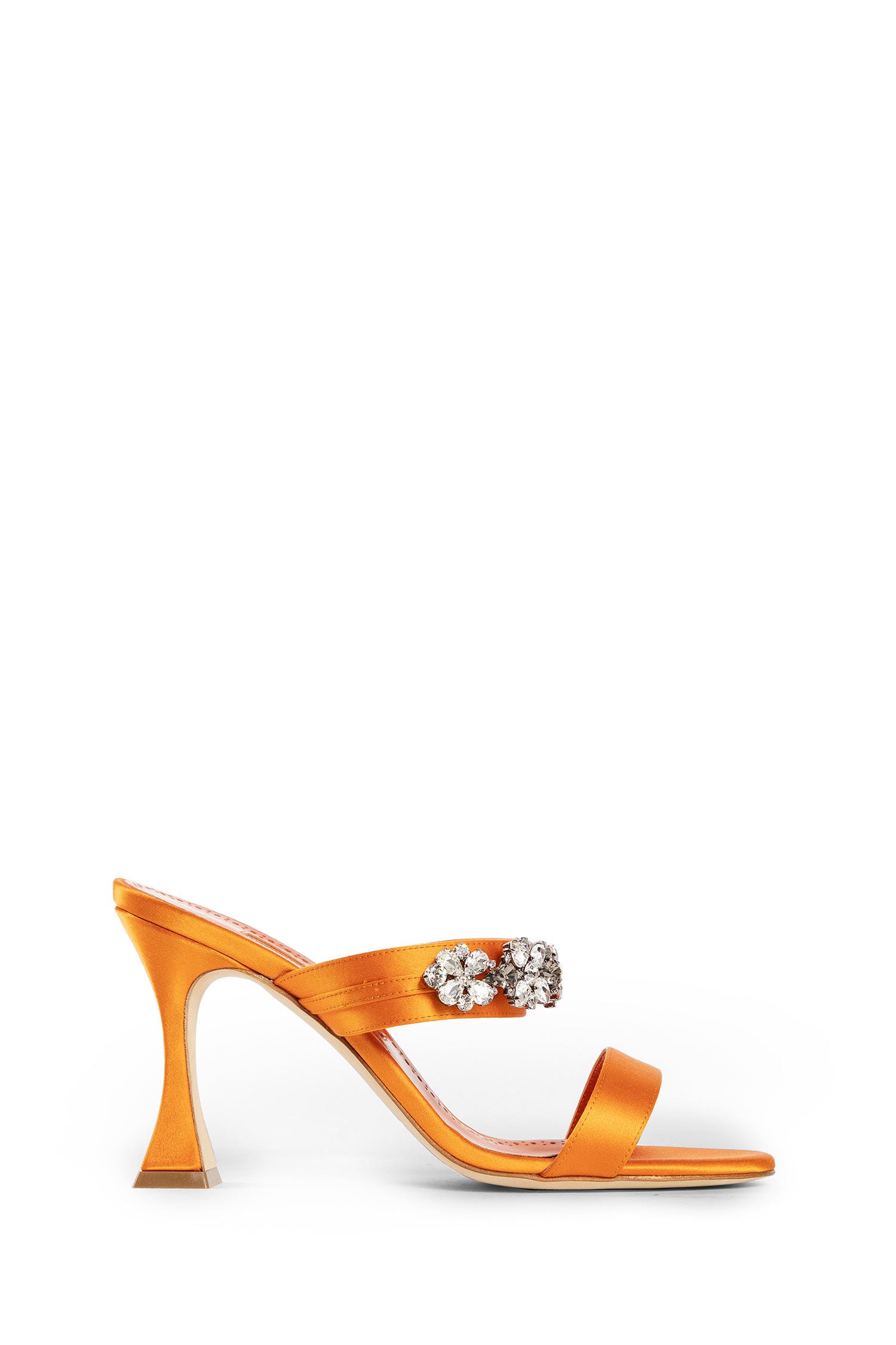 MANOLO BLAHNIK WOMAN ORANGE SANDALS & SLIDES