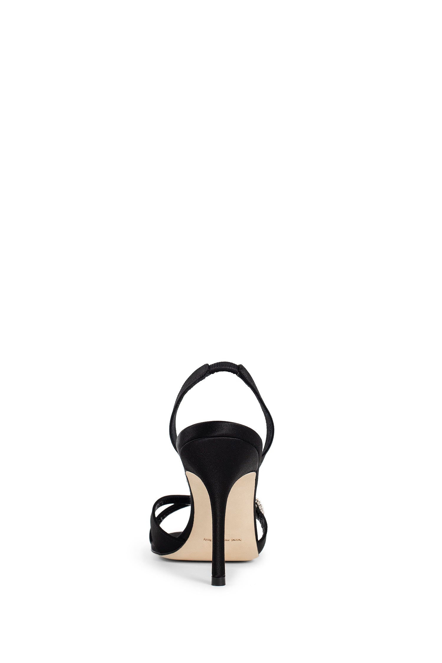 MANOLO BLAHNIK WOMAN BLACK SANDALS & SLIDES