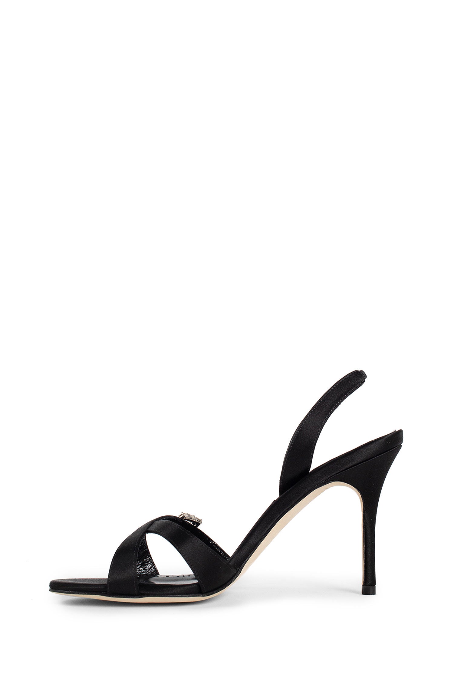 MANOLO BLAHNIK WOMAN BLACK SANDALS