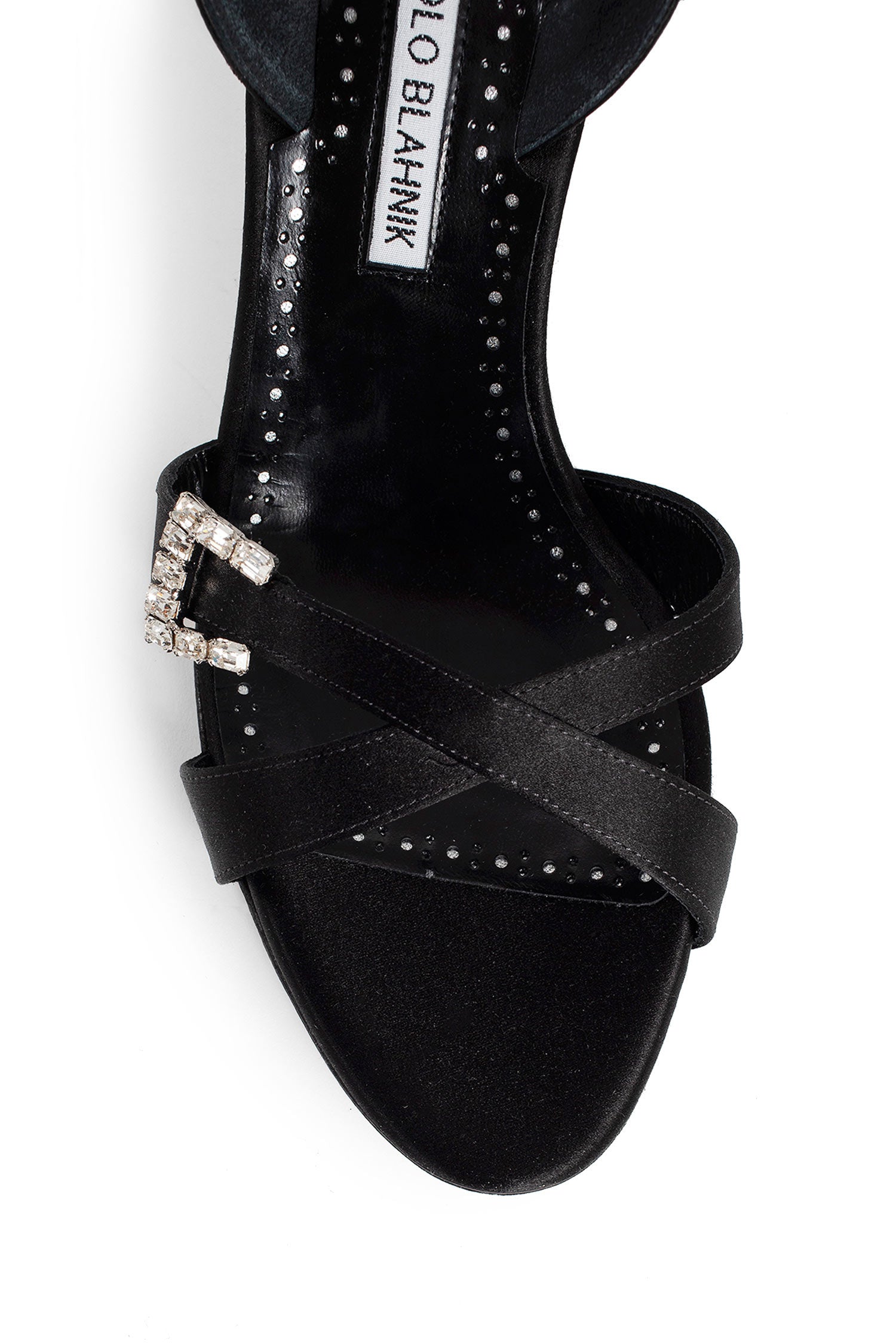 MANOLO BLAHNIK WOMAN BLACK SANDALS