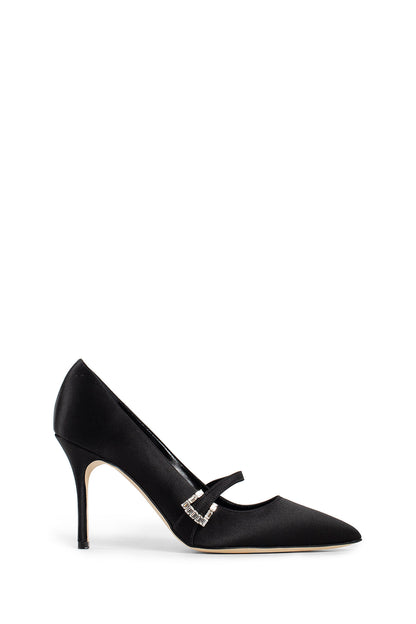 MANOLO BLAHNIK WOMAN BLACK PUMPS