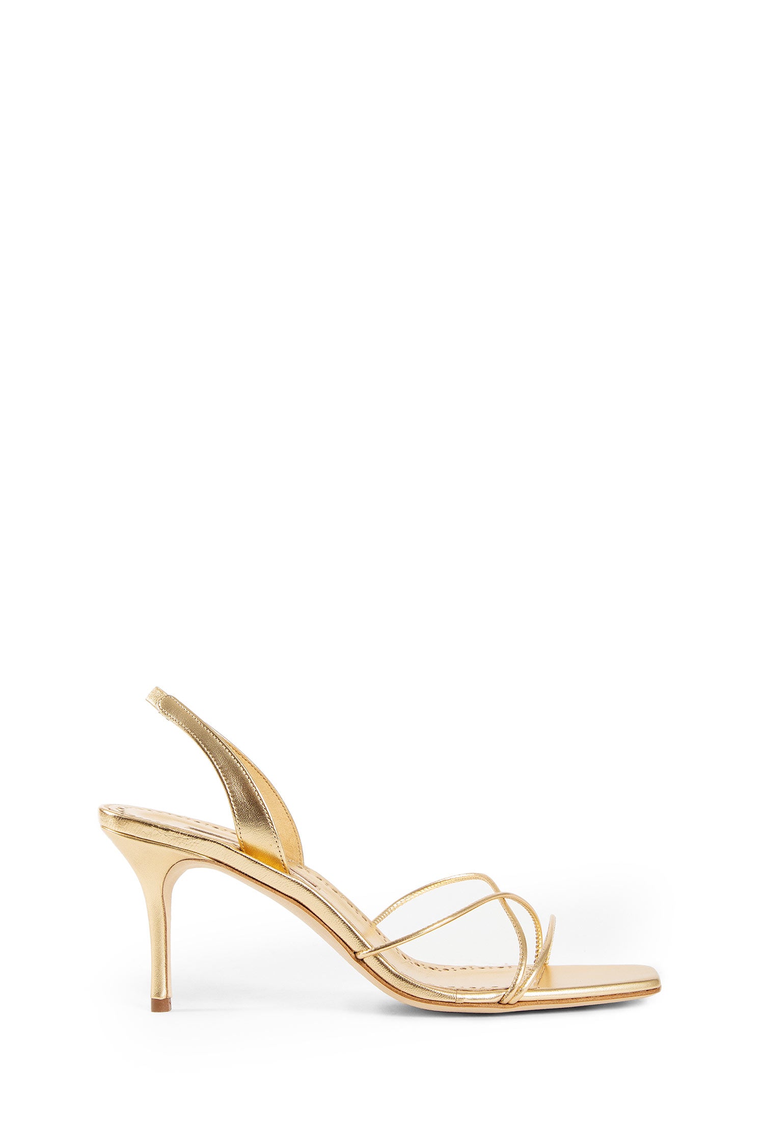 MANOLO BLAHNIK WOMAN GOLD SANDALS & SLIDES