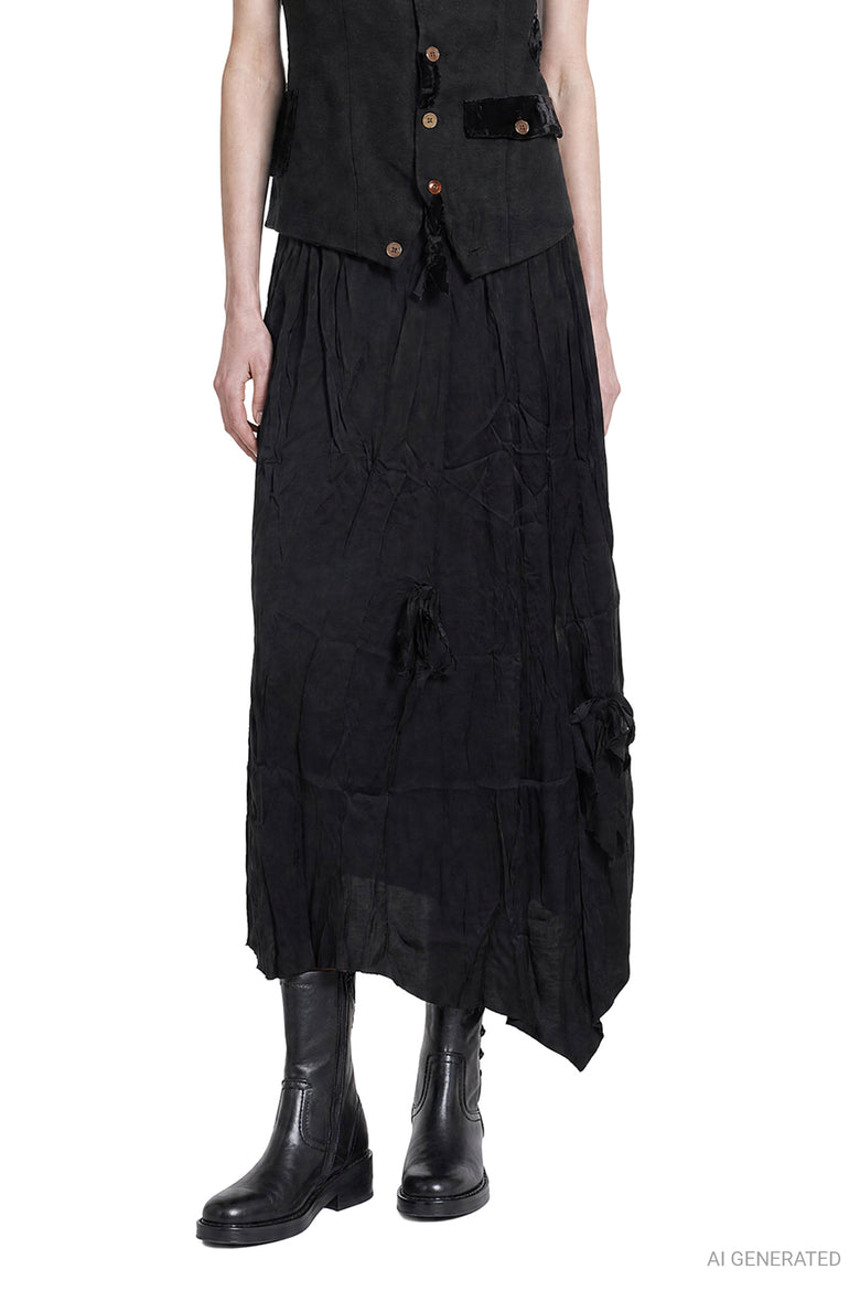 ALEKSANDR MANAMIS Les Portraits Asymmetric Long Skirt woman