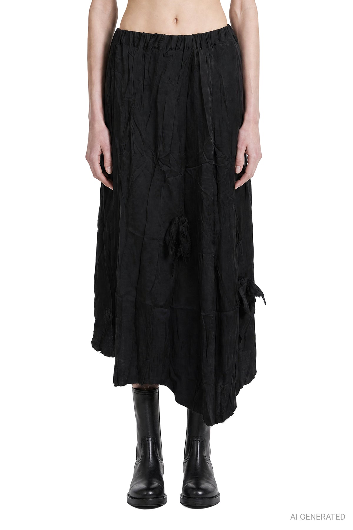 Les Portraits Asymmetric Long Skirt