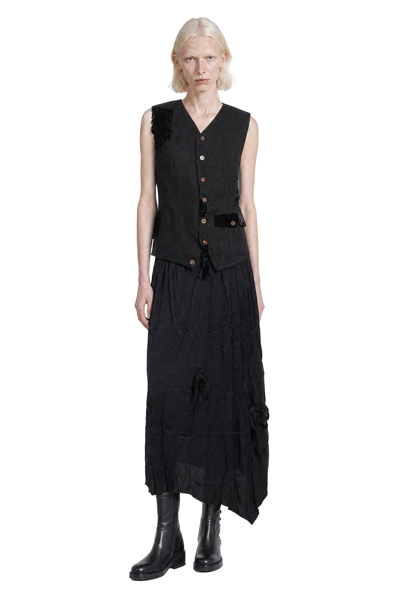 ALEKSANDR MANAMIS Les Portraits Asymmetric Long Skirt woman