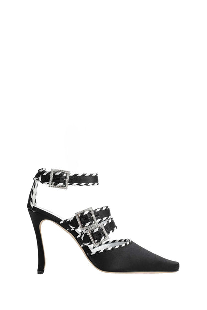 Sumba 105 Satin Ankle Strap Pumps