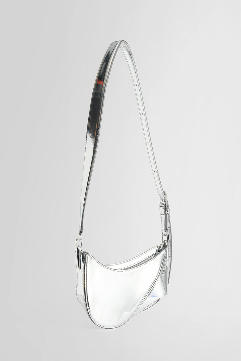 MUGLER WOMAN SILVER CROSSBODY BAGS