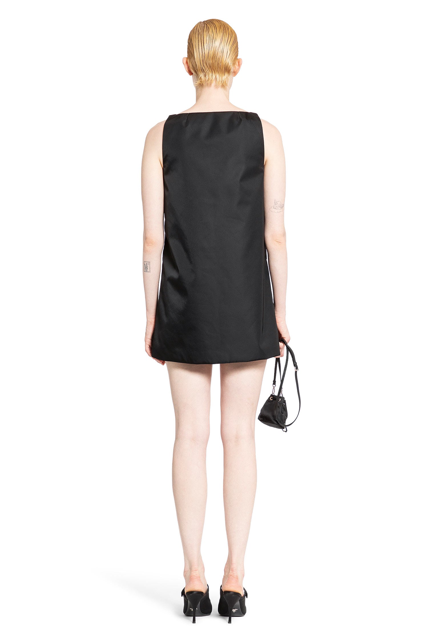 PRADA WOMAN BLACK DRESSES