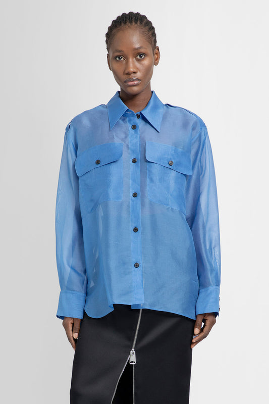 KHAITE WOMAN BLUE SHIRTS