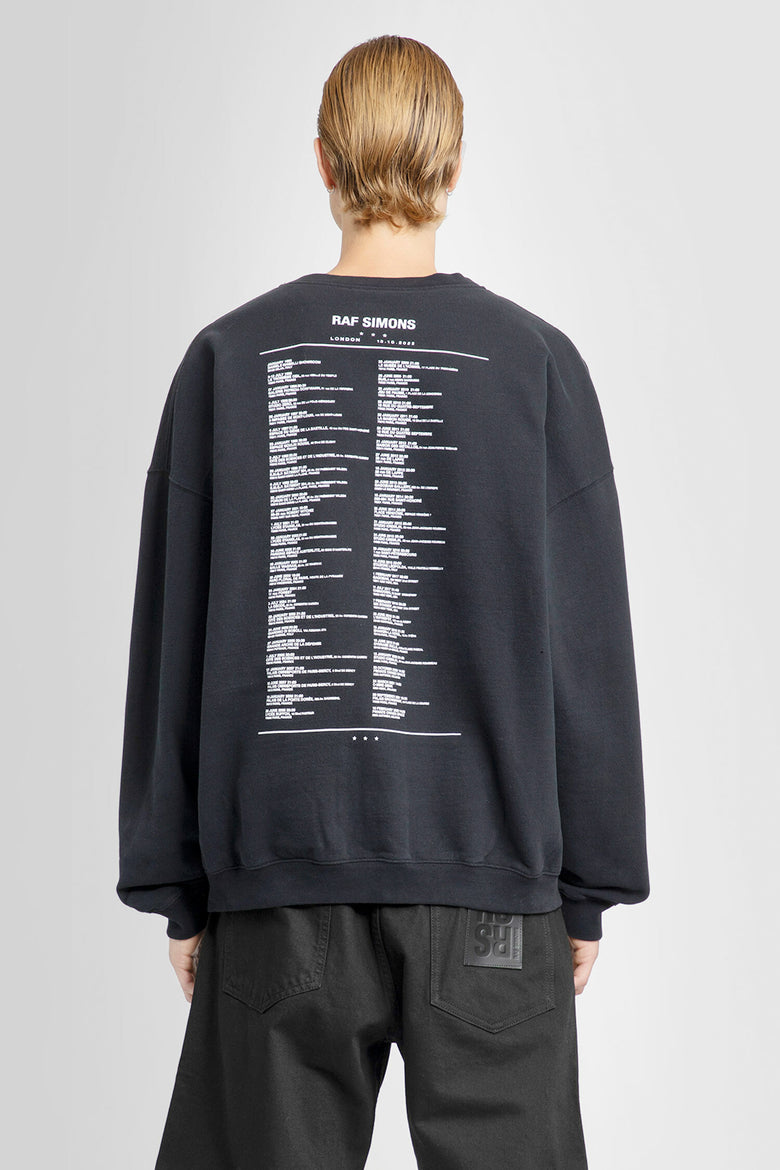 RAF SIMONS MAN BLACK SWEATSHIRTS