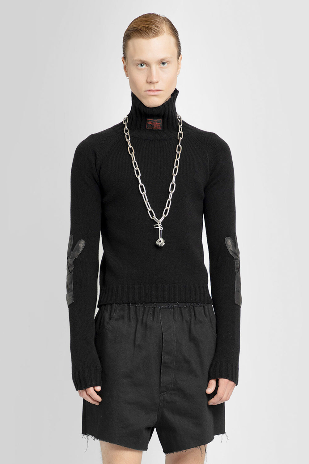 RAF SIMONS MAN BLACK KNITWEAR