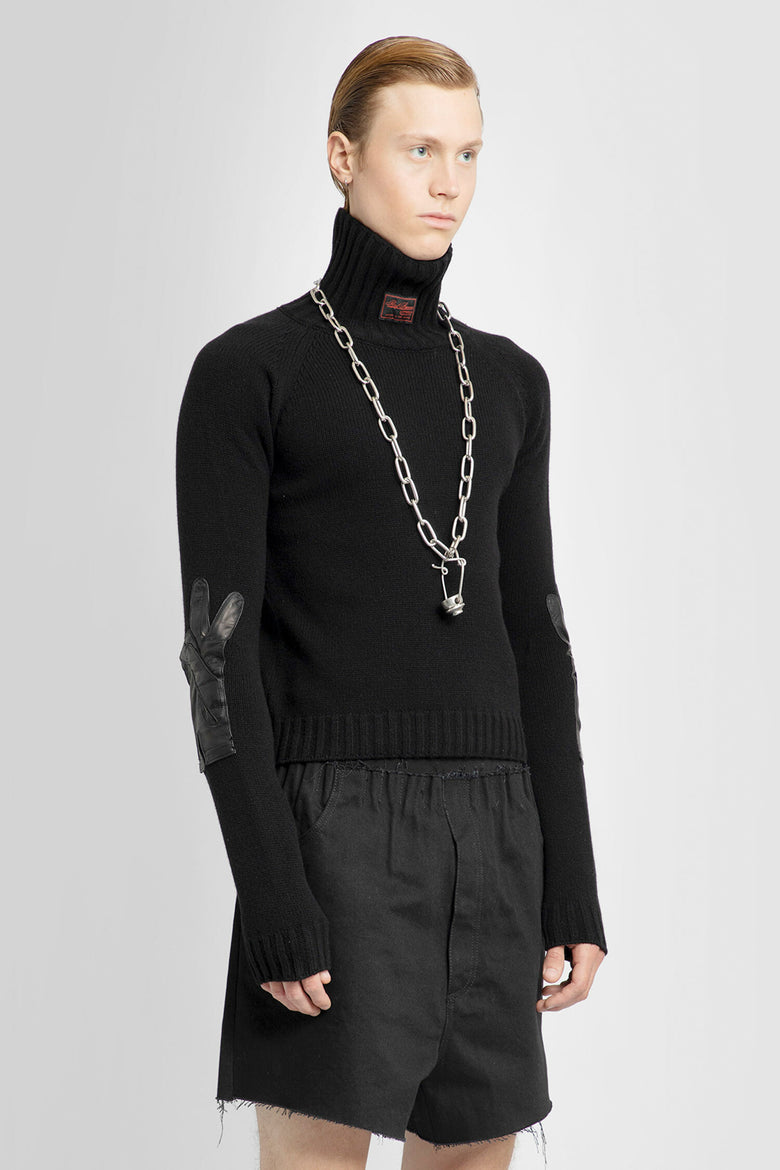 RAF SIMONS MAN BLACK KNITWEAR