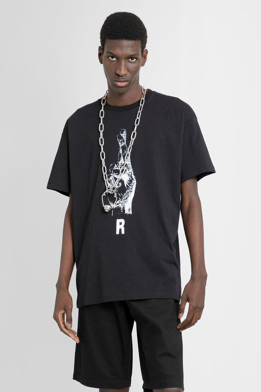 RAF SIMONS MAN BLACK T-SHIRTS & TANK TOPS