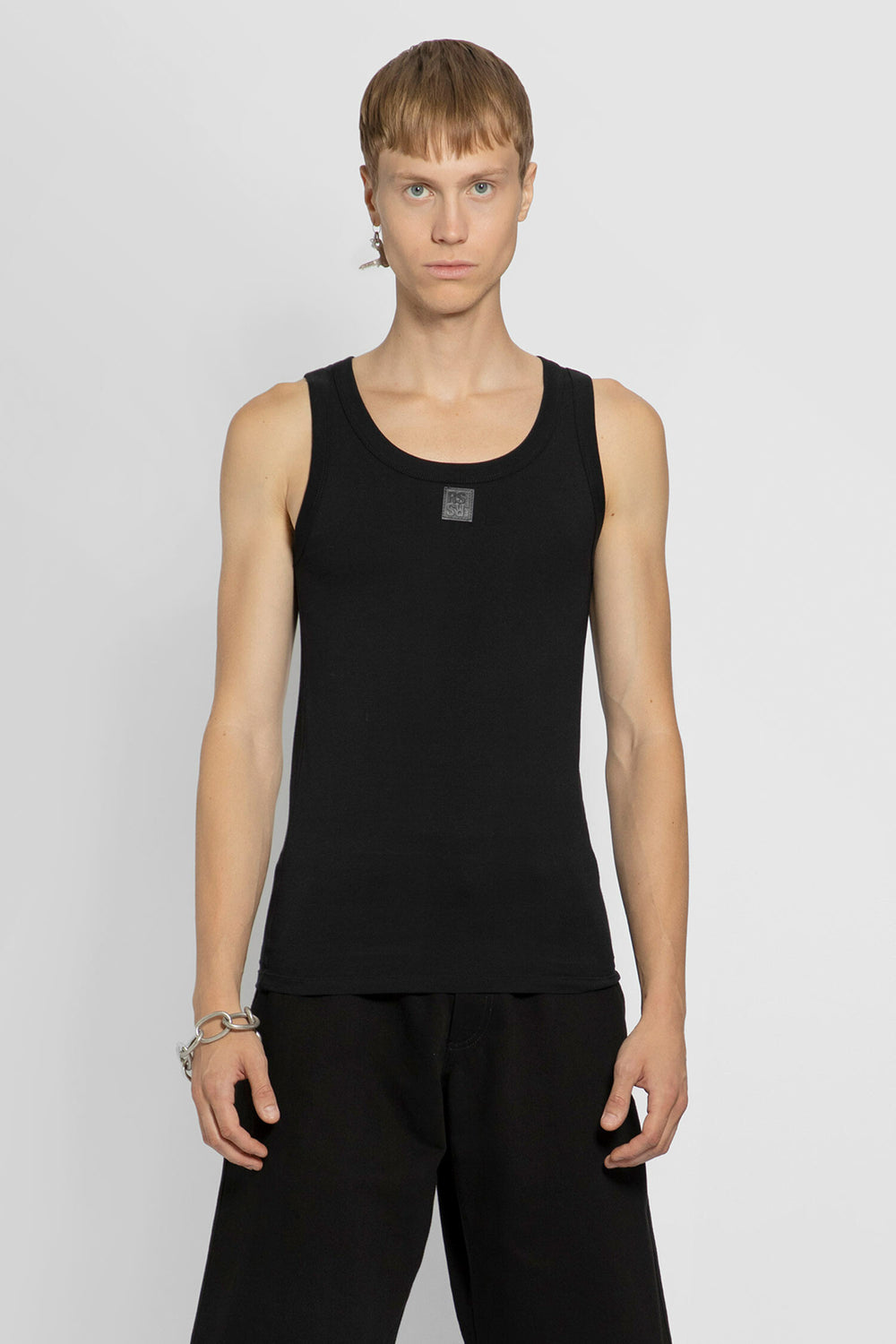 RAF SIMONS MAN BLACK T-SHIRTS & TANK TOPS