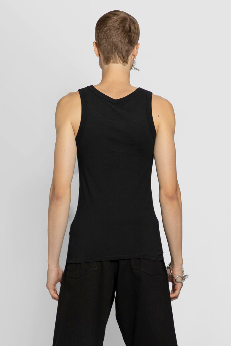 RAF SIMONS MAN BLACK T-SHIRTS & TANK TOPS