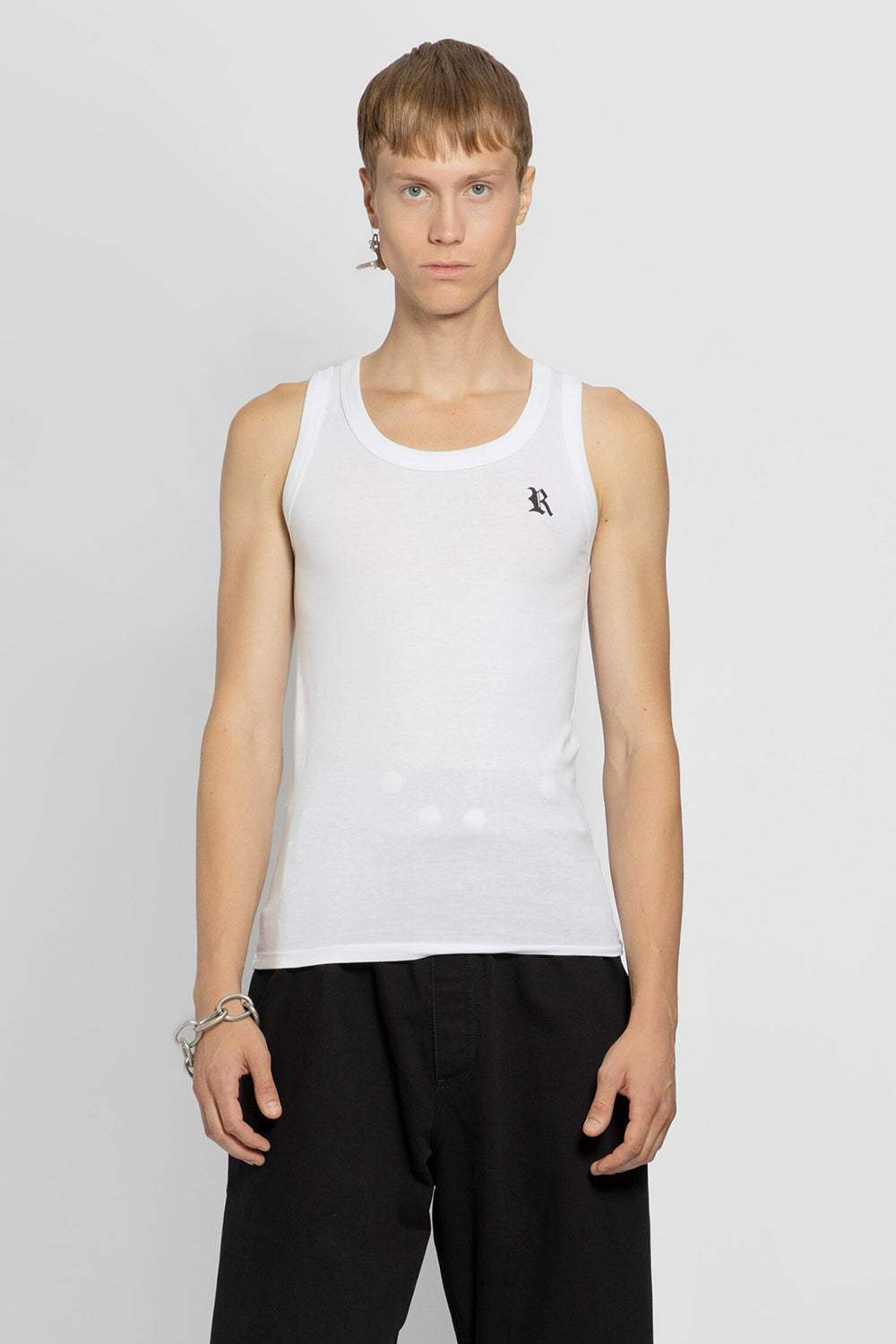 RAF SIMONS MAN WHITE T-SHIRTS & TANK TOPS