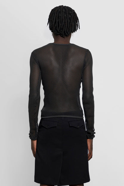 RAF SIMONS MAN BLACK T-SHIRTS & TANK TOPS