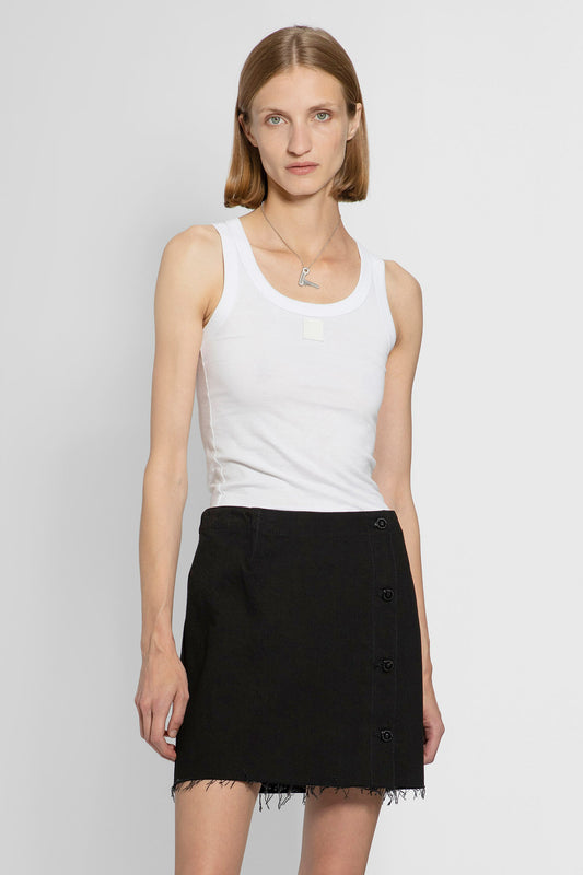 RAF SIMONS WOMAN WHITE T-SHIRTS & TANK TOPS