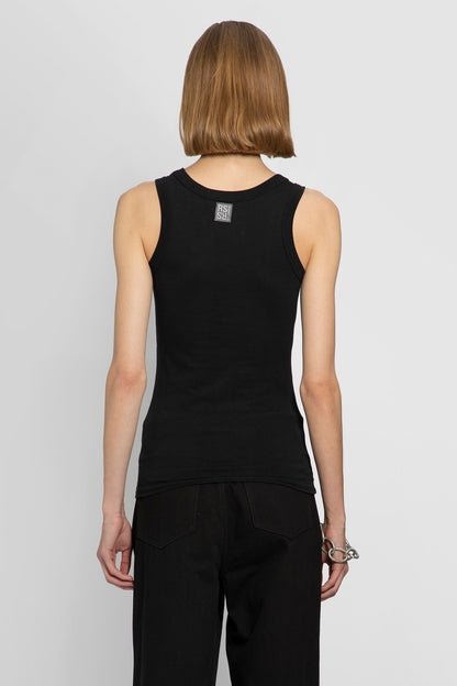 RAF SIMONS WOMAN BLACK T-SHIRTS & TANK TOPS