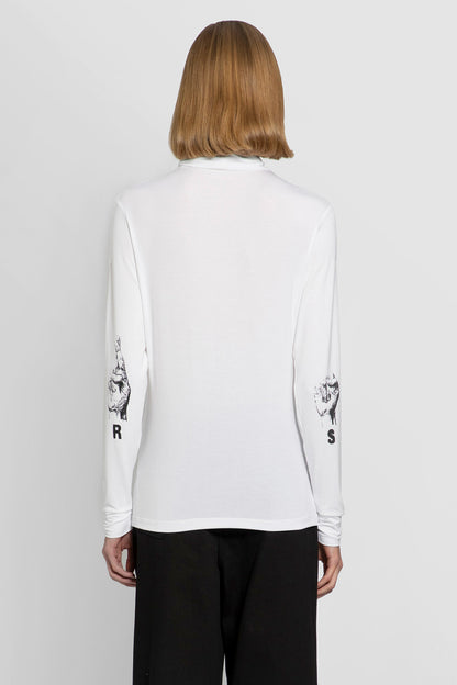 RAF SIMONS WOMAN WHITE T-SHIRTS & TANK TOPS