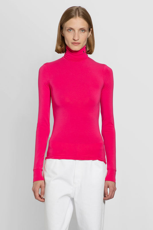 RAF SIMONS WOMAN PINK T-SHIRTS & TANK TOPS