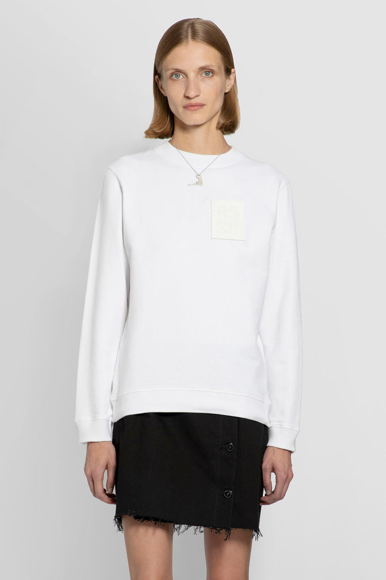 RAF SIMONS WOMAN WHITE SWEATSHIRTS