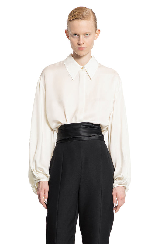 KHAITE WOMAN OFF-WHITE SHIRTS