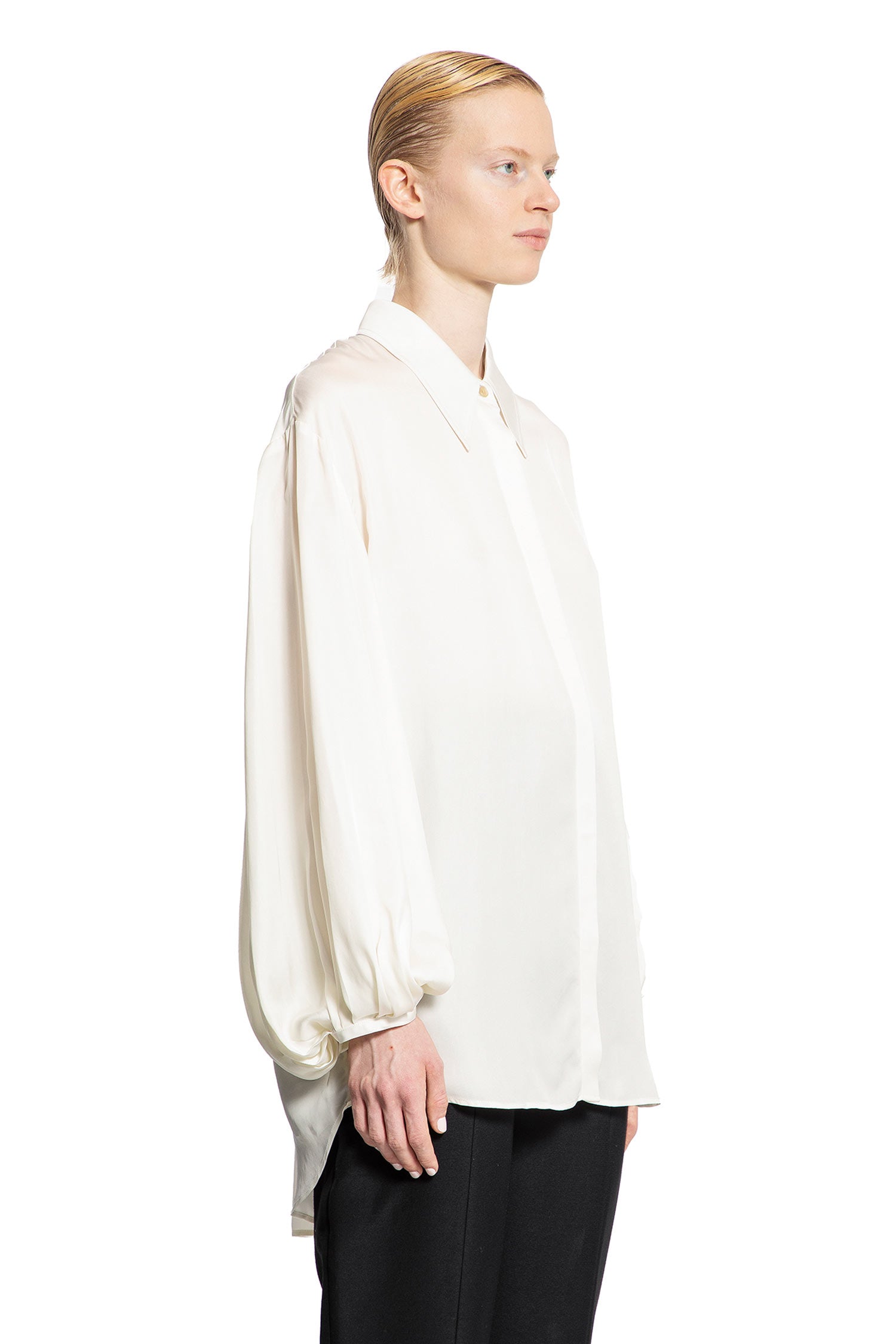 KHAITE WOMAN OFF-WHITE SHIRTS