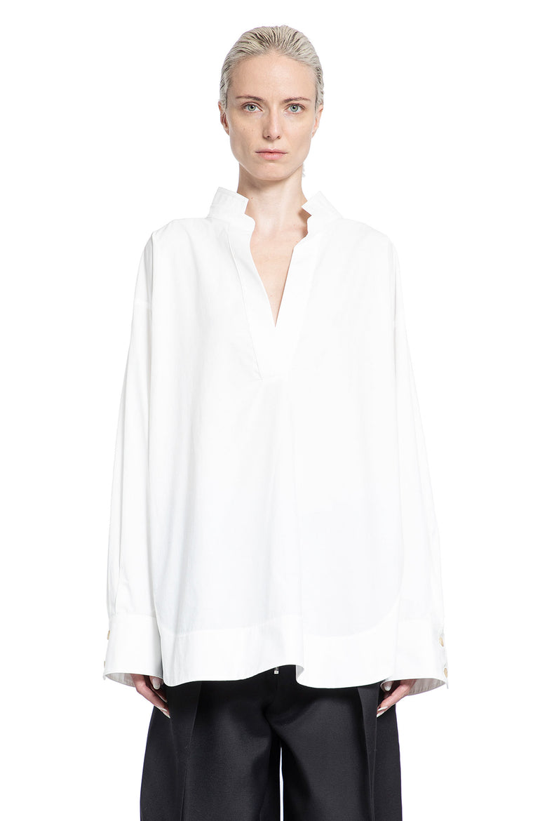 KHAITE WOMAN WHITE SHIRTS