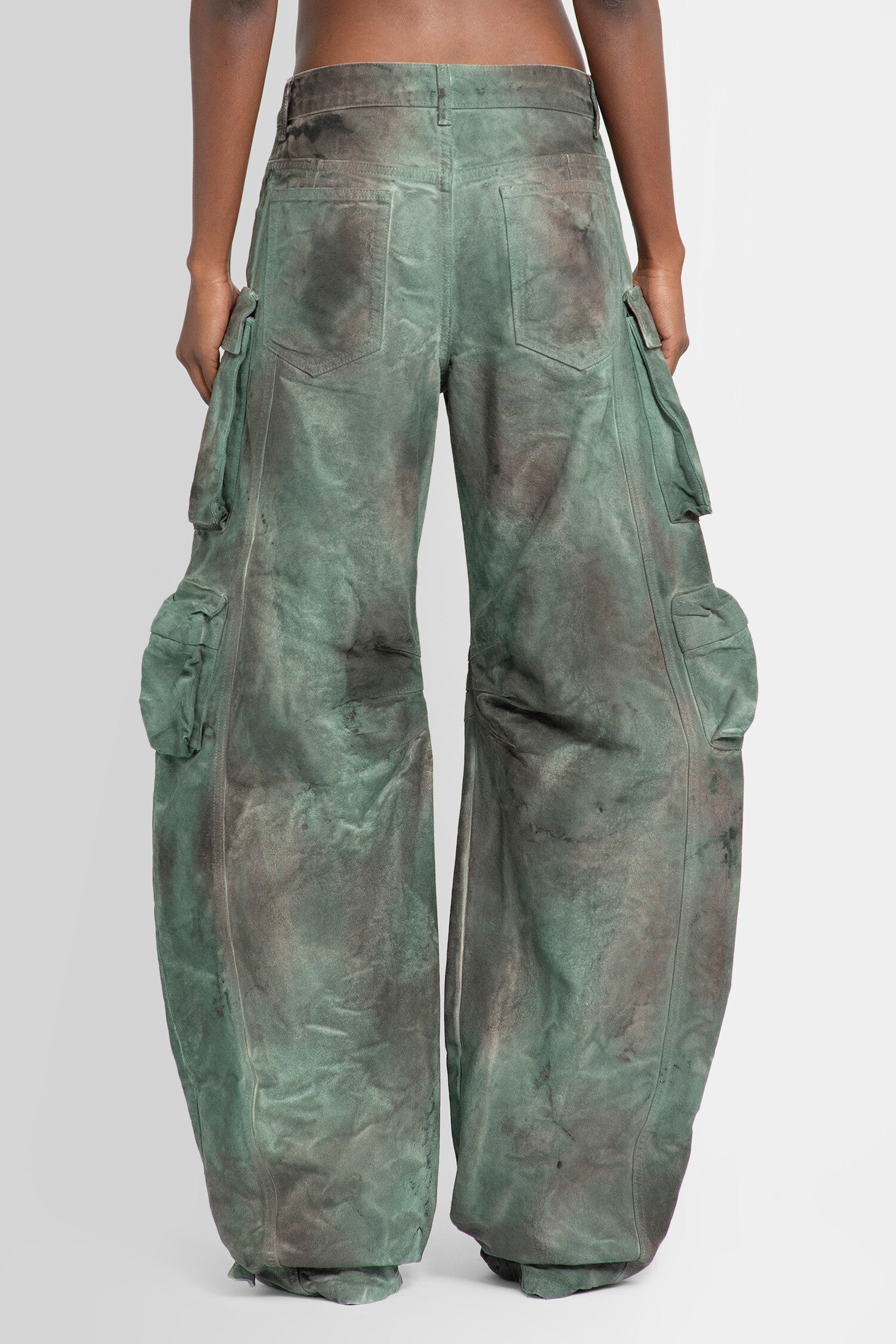 THE ATTICO WOMAN GREEN TROUSERS