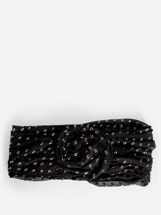 MAISON MICHEL WOMAN BLACK HAIR ACCESSORIES