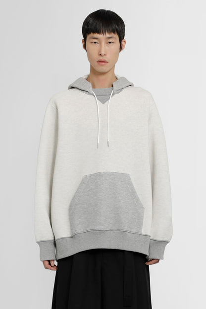 SACAI MAN GREY SWEATSHIRTS