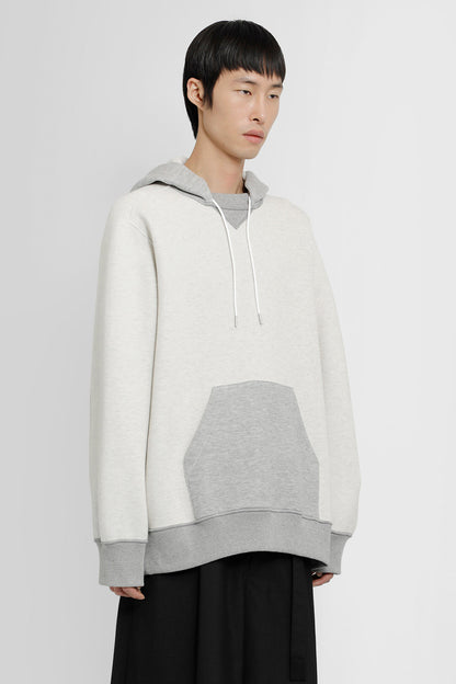 SACAI MAN GREY SWEATSHIRTS