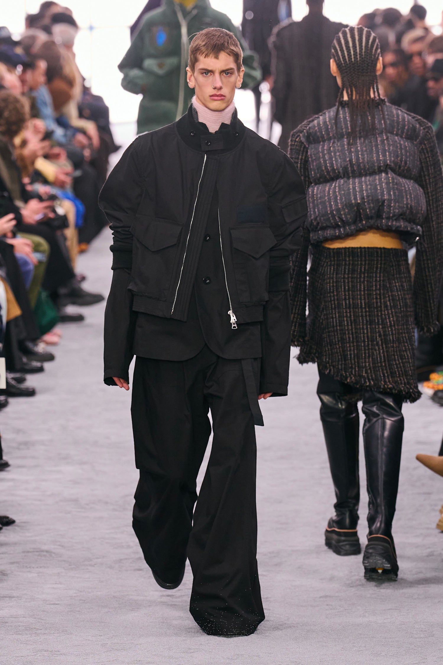 SACAI MAN BLACK JACKETS