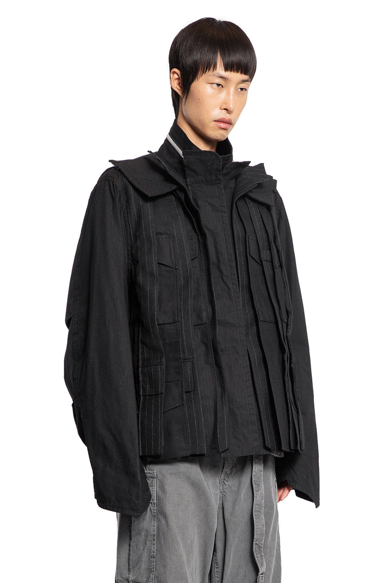 SACAI MAN BLACK JACKETS