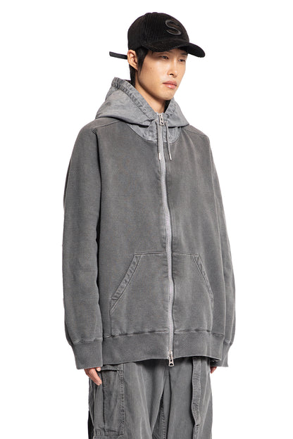 SACAI MAN GREY SWEATSHIRTS